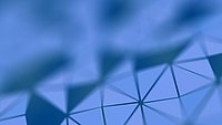 AUMA Keyvisual mit abstraktem, blauen Hintergrund mit geometrischen Mustern und weichen Übergängen für ein modernes Design.