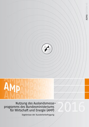 Cover der AUMA-Studie zur Nutzung des Auslandsmesseprogramms des Bundesministeriums für Wirtschaft und Energie.