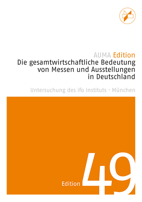 Cover der AUMA-Studie zur gesamtwirtschaftlichen Bedeutung von Messen und Ausstellungen in Deutschland.