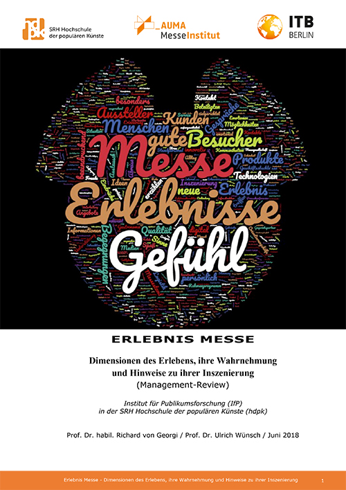 Cover des Management-Reviews ‚Erlebnis Messe‘, das die Wahrnehmung und Inszenierung von Messen untersucht.